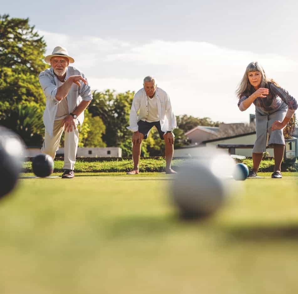 Pentanque Boules Lawn