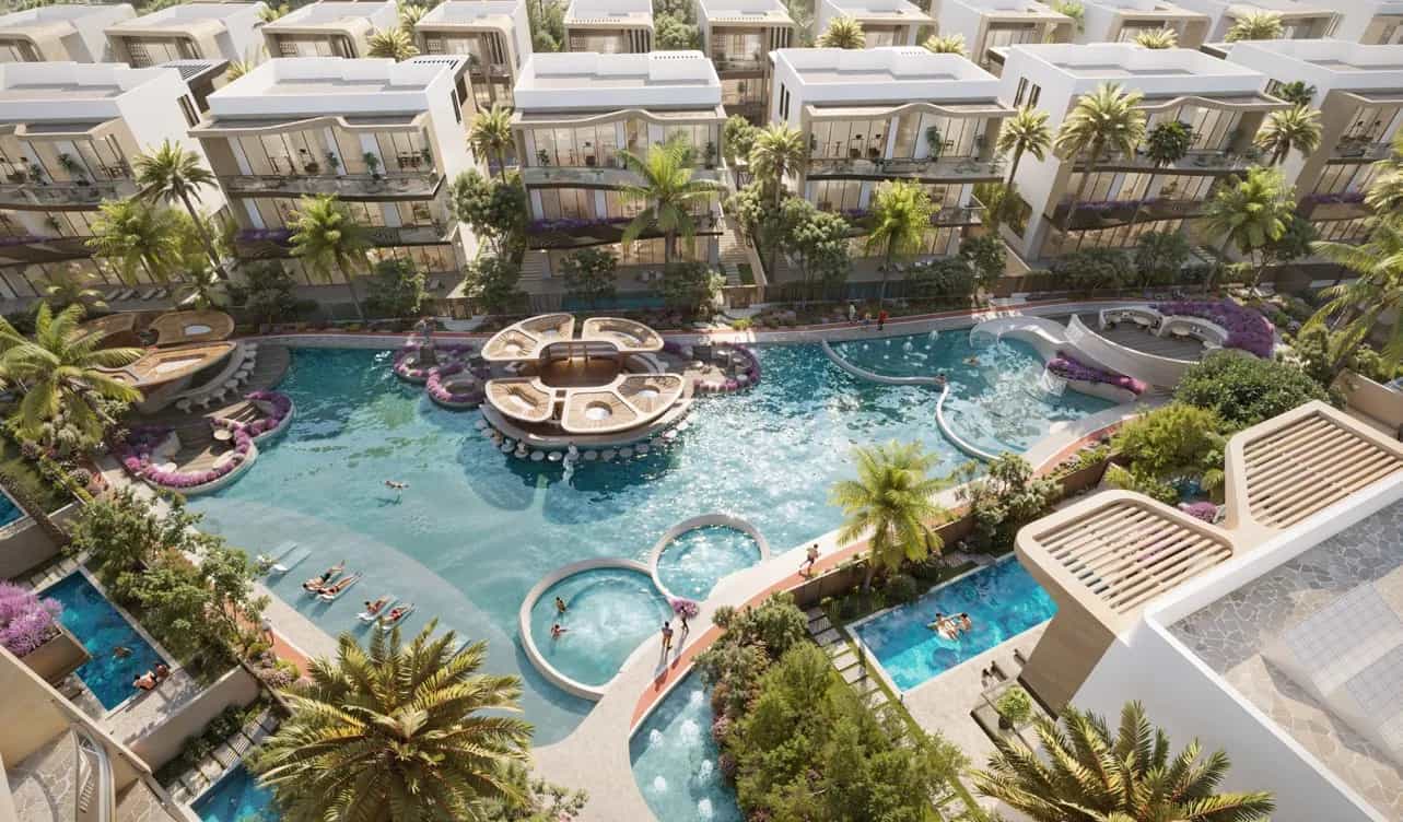 Swimmable Sunrise Lagoon & Aqua Sunbeds