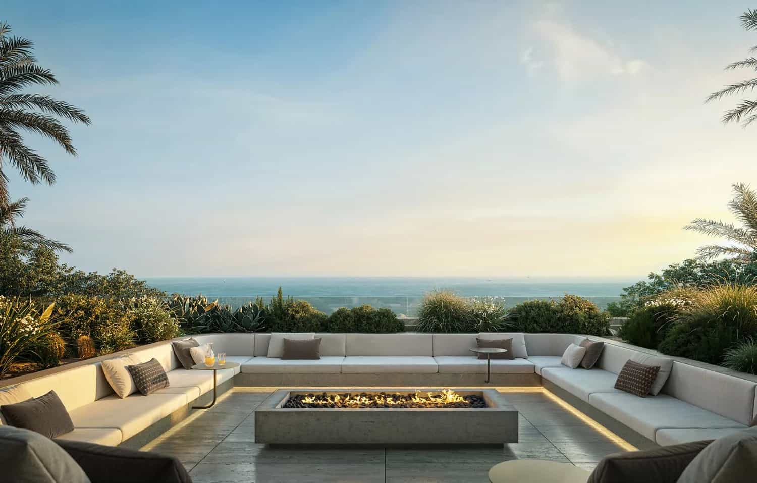 Sunken Lounge with Fire Pit