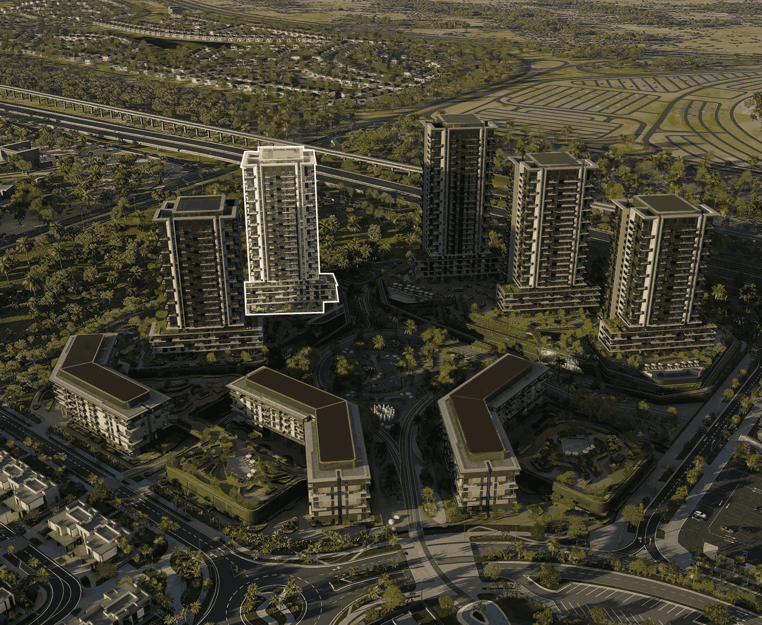 Cyan Tower (G + 23floors)